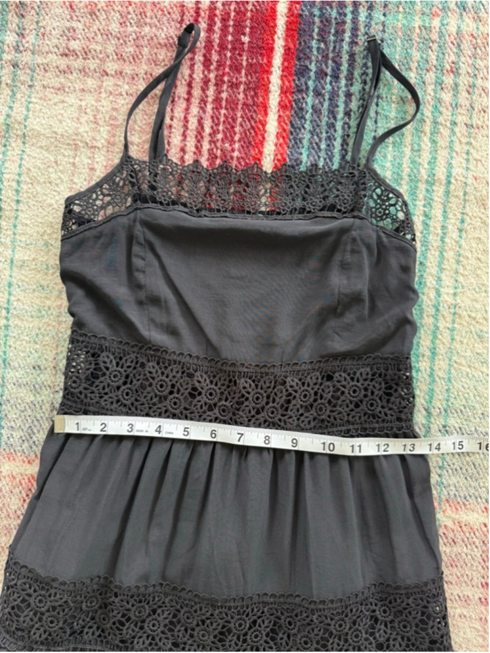 Women's Pookie & Sebastian Black Lace Mini Dress S - Picture 8 of 9